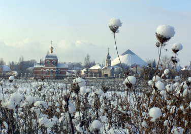 Зима в Краснодоне, Современные, Цветные, Профессиональные, Снег, Достопримечательности