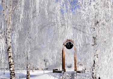 Зима в Краснодоне, Современные, Цветные, Профессиональные, Снег, Достопримечательности