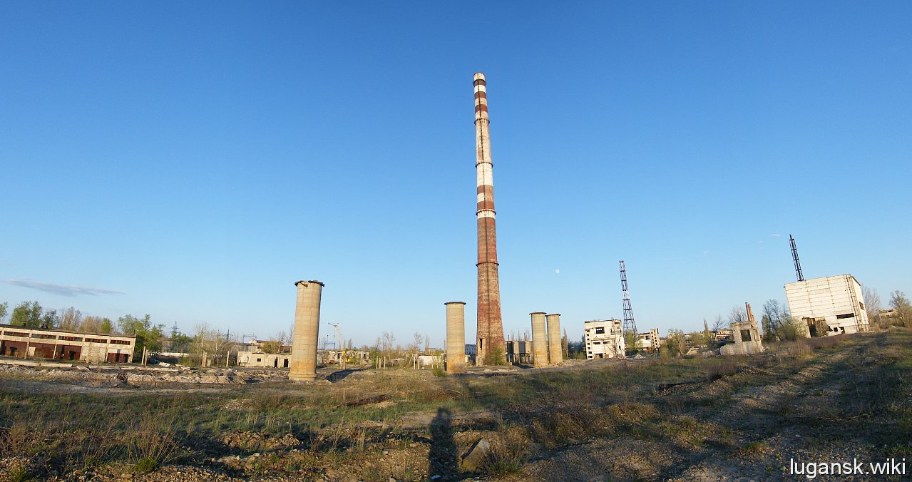 Здания ТЭЦ-2, уже разрушены