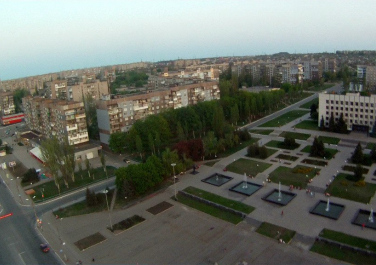 Алчевск с высоты птичьего полёта. Фото алчевских дельтапланеристов.
