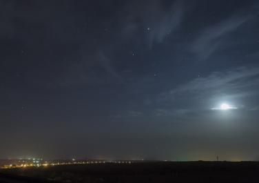 Ночное небо Алчевска, Луганская сторона, Современные, Профессиональные, Панорамные